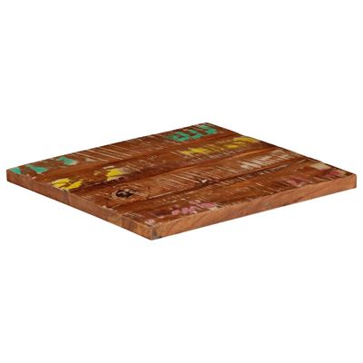 vidaXL Stolová doska 50x50x3,8 cm štvorec masívne recyklované drevo