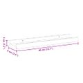 vidaXL Poličky na zarámované obrázky 2 ks biele 40x9x3 cm MDF