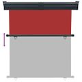 vidaXL Bočná markíza na balkón 170x250 cm červená