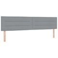 vidaXL Posteľ boxspring s matracom Svetlosivá 200 x 200 cm Látka
