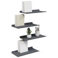 vidaXL Závesná polica 4 ks Antracit 40 x 18 x 2,5 cm Oceľ