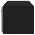 vidaXL TV nástenné skrinky s LED svetlami 2 ks čierne 60x35x31 cm