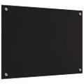 vidaXL Kuchynský obklad 2 ks Čierna 70 x 50 cm tvrdené sklo