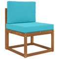 vidaXL Vankúš na vonkajšiu pohovku Polyester Tyrkysová 60 x 60 cm