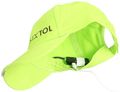 Kšiltovka s LED svetlom B-CAP 25lm, nabíjacia, USB, univerzálna veľkosť, fluorescentne zelená SIXTOL