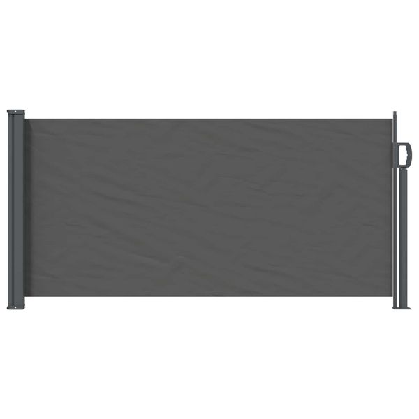 vidaXL Retračná bočná markíza Antracitová 300 x 100 cm Polyester
