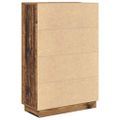vidaXL Stôl Staré drevo Kompozitné drevo 71.5 x 31.5 x 106.5 cm