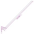 vidaXL Káblový rozvod 10x10 mm 30 m PVC