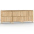 vidaXL Komody 3 ks dub sonoma 60x35x70 cm kompozitné drevo