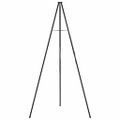 vidaXL Tripod na táborák Čierna 92 x 92 x 191,5 cm Oceľ