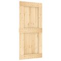 vidaXL Posuvné dvere 95 x 210 cm Masívne borovicové drevo (neupravené)