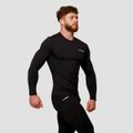Kompresné tričko s dlhým rukávom Mid Black - GymBeam, veľkosť S