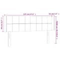 vidaXL Čelo postele s LED zelené 147x16x78/88 cm látka