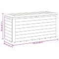vidaXL Záhradný úložný box hnedý 116x44x55 cm
