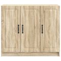 vidaXL Servírovacia skriňa Dub sonoma 89 x 34,5 x 77 cm