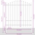 vidaXL Záhradný plot WOERDEN 170 x 215 cm Biela