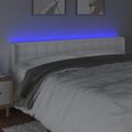 VidaXL Čelo postele biele 183x16x78/88 cm umelá koža