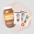 Proteínové arašidové maslo - GymBeam, slaný karamel, 900 g