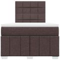 vidaXL Boxspring posteľ s matracom tmavohnedá 120x190 cm látka