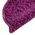vidaXL Schodové rohože 5 ks 56x17x3 cm fialové polkruhové