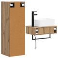 vidaXL Sada kúpeľňového nábytku 2 ks Dub artisan 33 x 34,5 x 100 cm