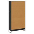 vidaXL Knižnica 80 x 30 x 155 cm Kompozitné drevo Čierny dub