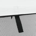 vidaXL Strieška Bimini s 3 oblúkmi a sieť. stenami 183x(170-182)x137cm