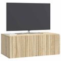 vidaXL Nástenná TV skrinka Nástenný Dub sonoma 78,5 x 41 x 30 cm
