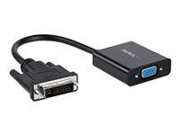 1080p - DVI na VGA konvertor box (DVI2VGAE) - Video adaptér - DVI-D, Micro-USB typ B (iba napájanie) do HD-15 (VGA) (F) - 24.8 m - aktívny, podpora 1920 x 1200 (WUXGA) - čierna