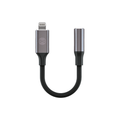 Forever adaptér audio AJL-01 jack 3,5 mm - Lightning black