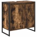 vidaXL Kúpeľňová skriňa Dymová dub 60 x 30 x 60 cm Kompozitné drevo