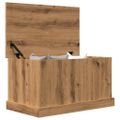 vidaXL Úložné boxy dub artisan 70x40x38 cm kompozitné drevo