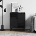 vidaXL Komoda čierna 60x35x70 cm spracované drevo