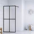 vidaXL Sprchová zástena walk-in, matné tvrdené sklo 100x195 cm