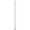 vidaXL Nohy konzolového stolíka 4 ks biele 72-74 cm oceľové