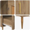 vidaXL Highboard Remeselný dub 69,5 x 31 x 115 cm Kompozitné drevo