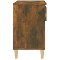 vidaXL Botník dymový dub 70x36x60 cm spracované drevo