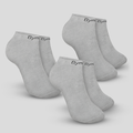 Ponožky Ankle Socks 3Pack Grey - GymBeam, veľkosť S, veľkosť oblečenia S