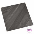 vidaXL Podlahové dosky Biely 5,11 m² 55 ks PVC