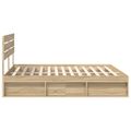 vidaXL Rám postele Sonoma 200 x 200 cm Masívne borovicové drevo