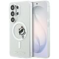 Puzdro Karl Lagerfeld IML Peekaboo Choupette MagSafe pre Samsung Galaxy S26 Ultra priehľadné