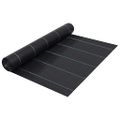 vidaXL Tkanina proti burine PP 1x50 m čierna