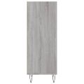 vidaXL Komoda sivý dub sonoma 34,5x32,5x90 cm kompozitné drevo