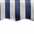 vidaXL Náhradná látka na markízu, modro-biela, 300x250 cm, polyester