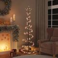 vidaXL LED vianočný stromček s ozdobami 120 LED teplá biela 180 cm