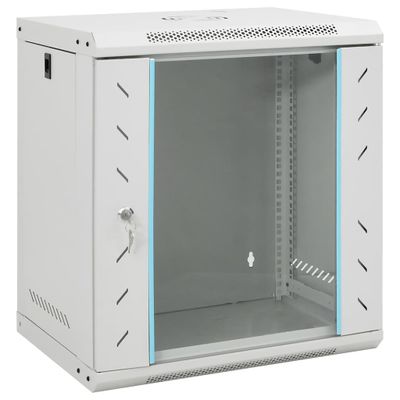 vidaXL 12U Nástenná serverová skriňa 19" IP20 53x40x60 cm