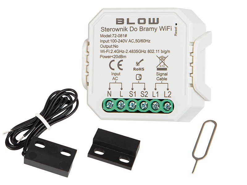 Smart diaľkové ovládanie pre vráta a brány BLOW 72-081, WiFi TUYA Smart diaľkové ovládanie pre vráta a brány BLOW 72-081, WiFi TUYA
