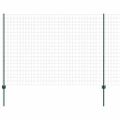 vidaXL Euro oplotenie s pilierom 10 x 1,5 m PVC potiahnutá oceľ Zelená