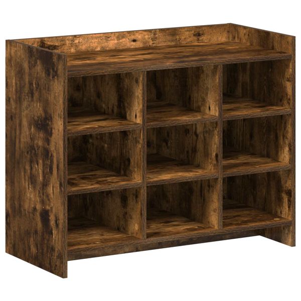 vidaXL Skriňa na topánky Dymový dub 85 x 39,5 x 70 cm Kompozitné drevo