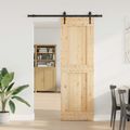 vidaXL Posuvné dvere NARVIK Prírodná a čierna 70 x 210 cm (152,5 cm)